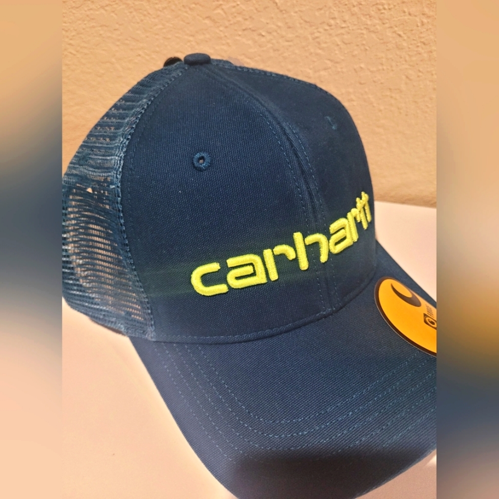 New Carhartt blue teal hat